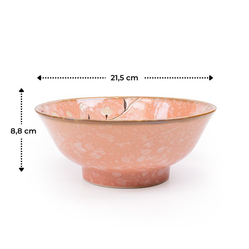 Japońska Miska do Ramen Różowa Sakura