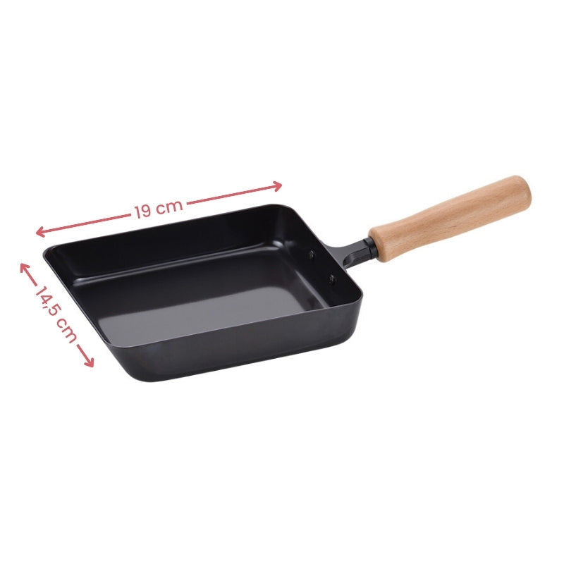 Japońska patelnia Tamagoyaki 14x18 cm