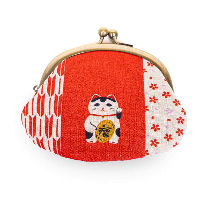 Japońska Portmonetka Gamaguchi - Maneki Neko