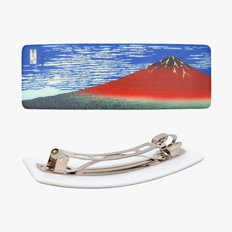 Japońska Spinka do Włosów Mount Fuji Czerwona