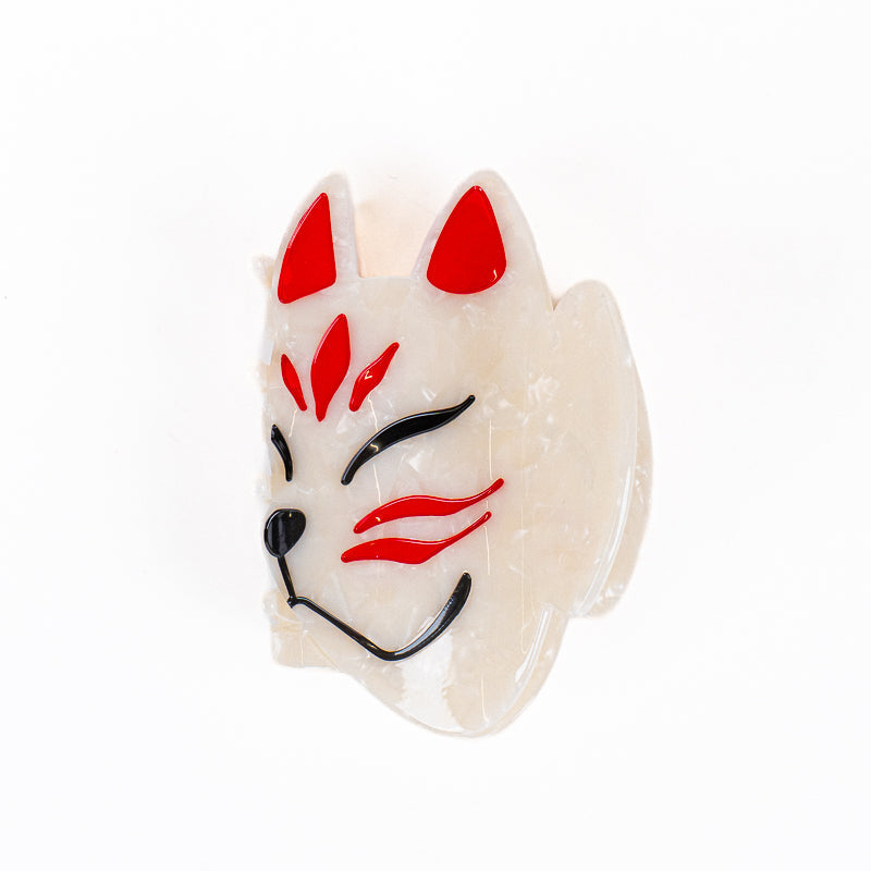 Japońska Spinka do Włosów z Motywem Maski Kitsune