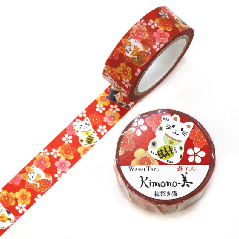 Japońska taśma washi Maneki Neko