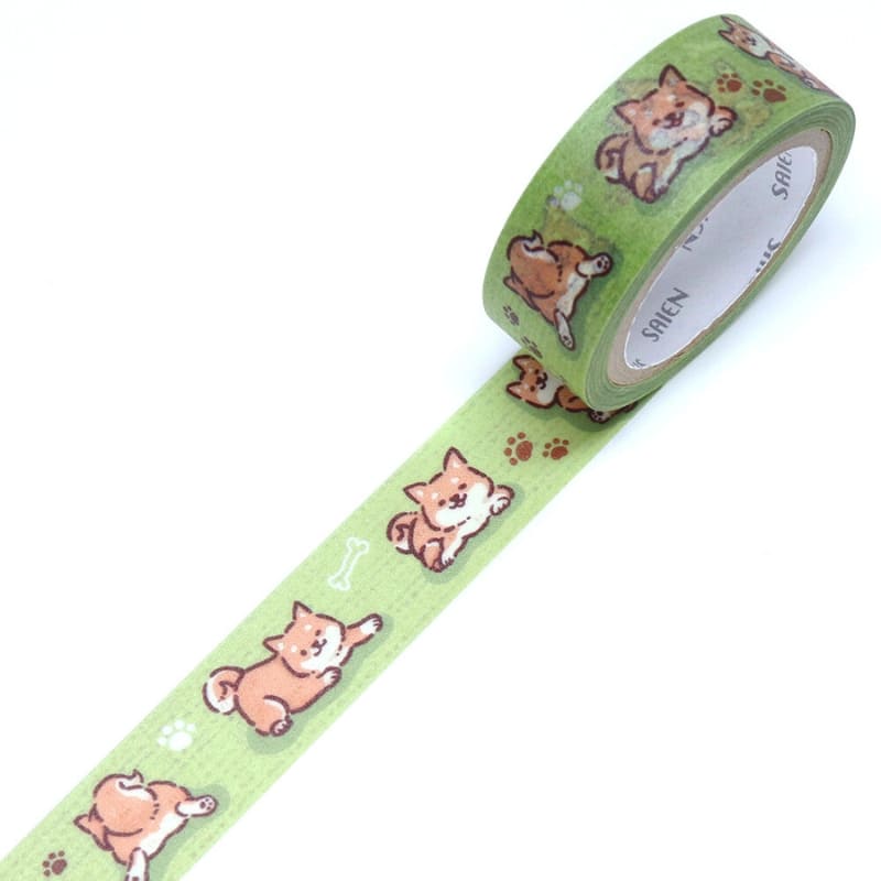 Japońska Taśma Washi Tape - Shiba Inu