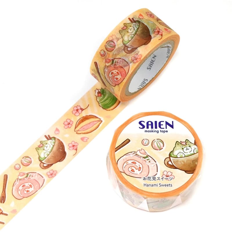 Japońska Taśma Washi Tape - Wypieki i Sakura