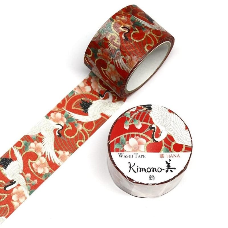 Japońska taśma washi Żuraw