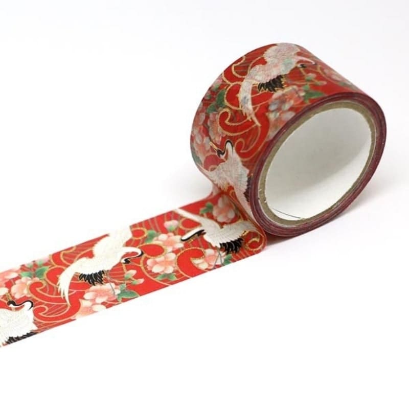 Japońska taśma washi Żuraw