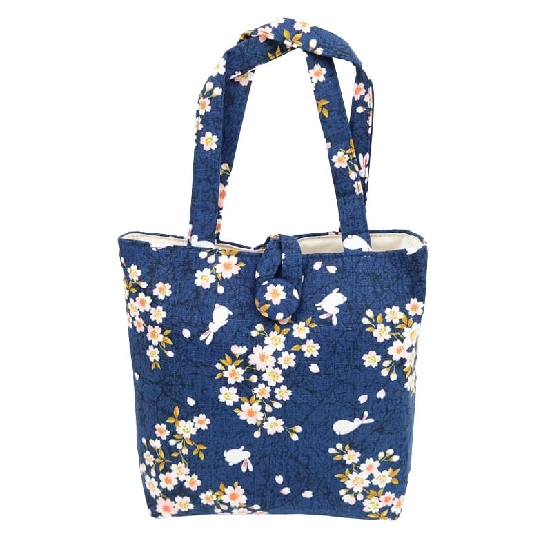 Japońska torba Usagi Sakura niebieska