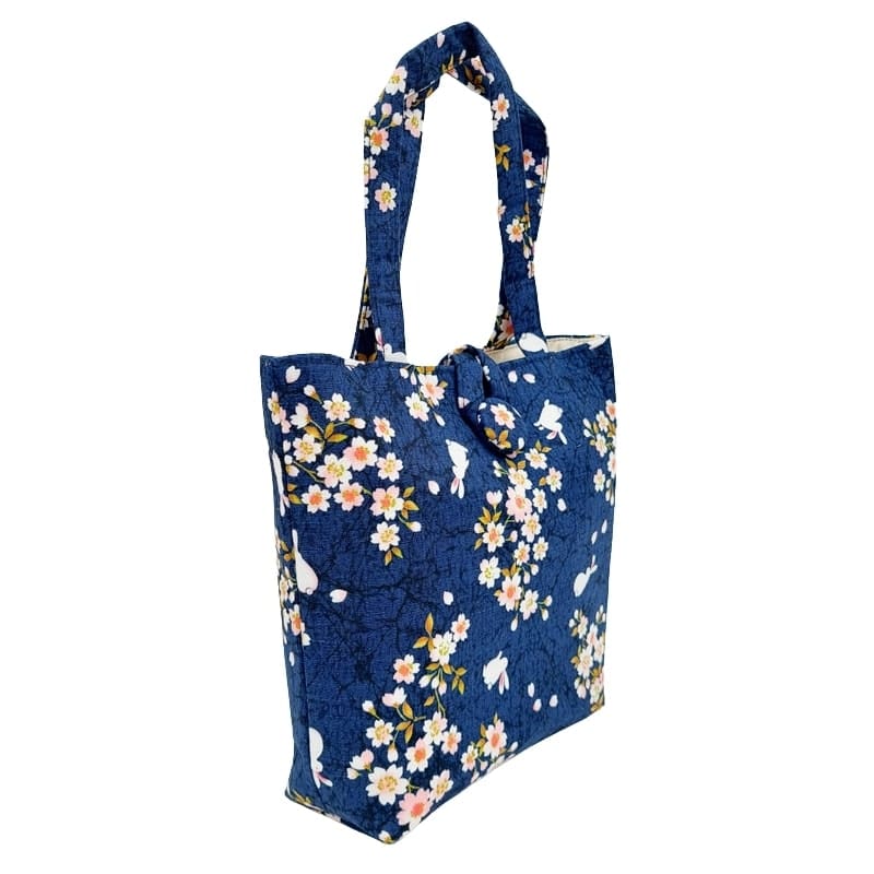 Japońska torba Usagi Sakura niebieska