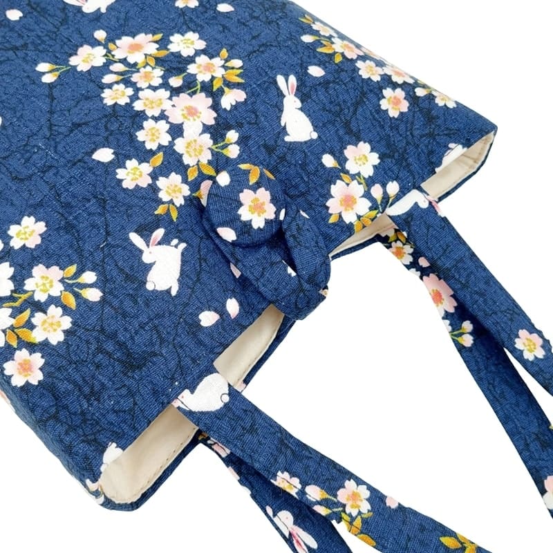 Japońska torba Usagi Sakura niebieska