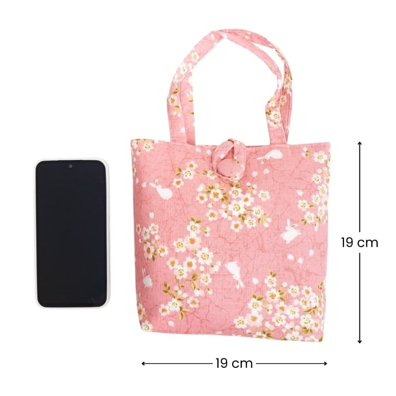 Japońska torba Usagi Sakura różowa