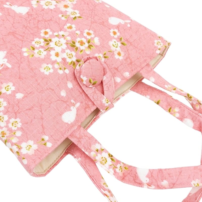 Japońska torba Usagi Sakura różowa