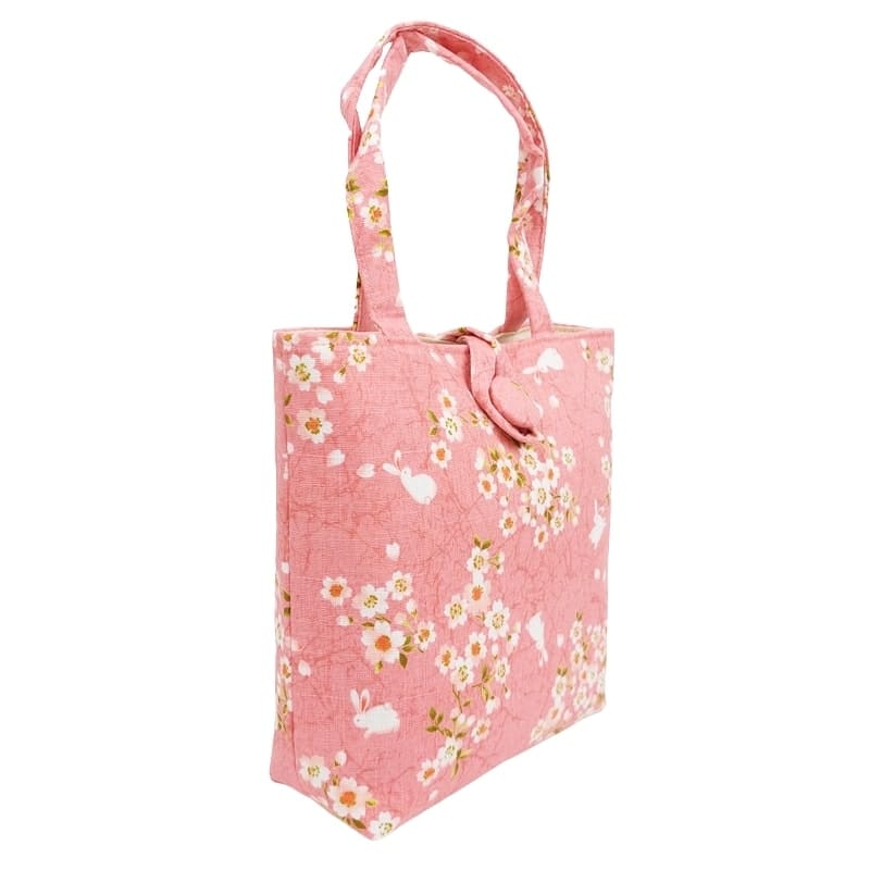 Japońska torba Usagi Sakura różowa