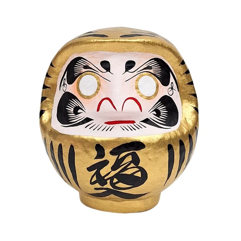 Japońska złota Daruma od 9 do 15 cm