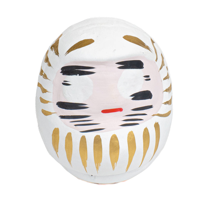 Japoński Daruma 6 cm - Różne Kolory Biały