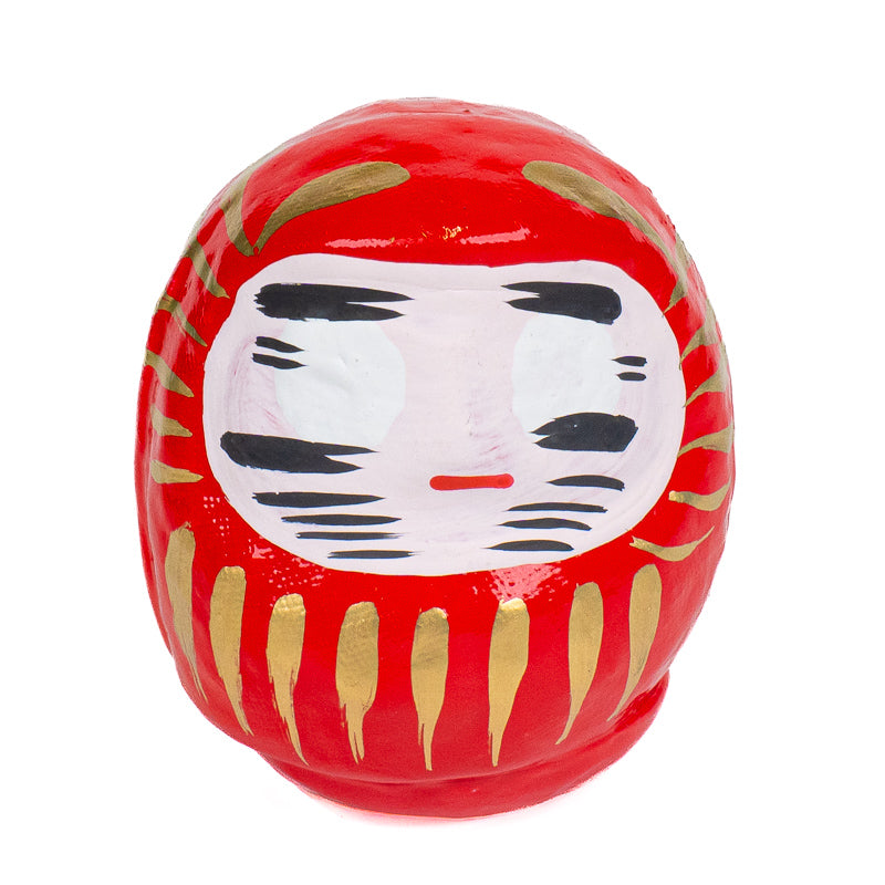 Japoński Daruma 6 cm - Różne Kolory Czerwony