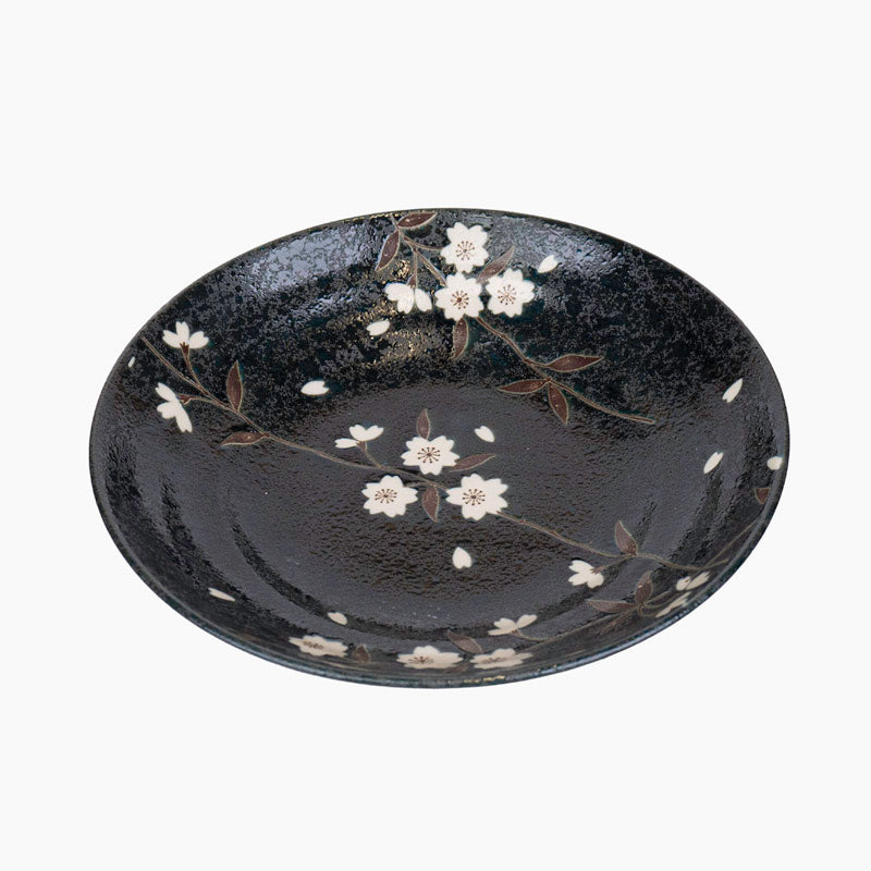 Japoński głęboki talerz Kuro Sakura