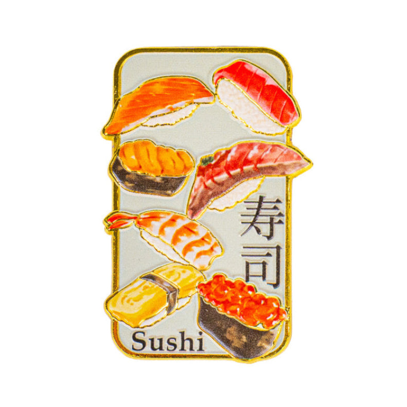 Japoński Metalowy Magnes z Motywem Sushi