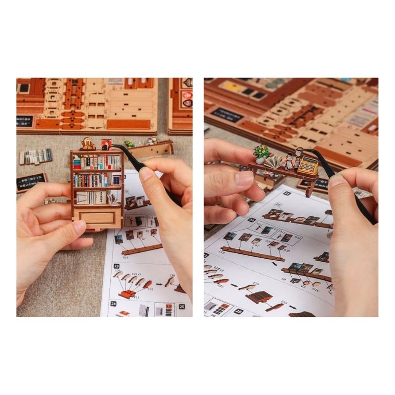 Japoński Miniaturowy Domek Drewniany Antique Bookery of Kyoto