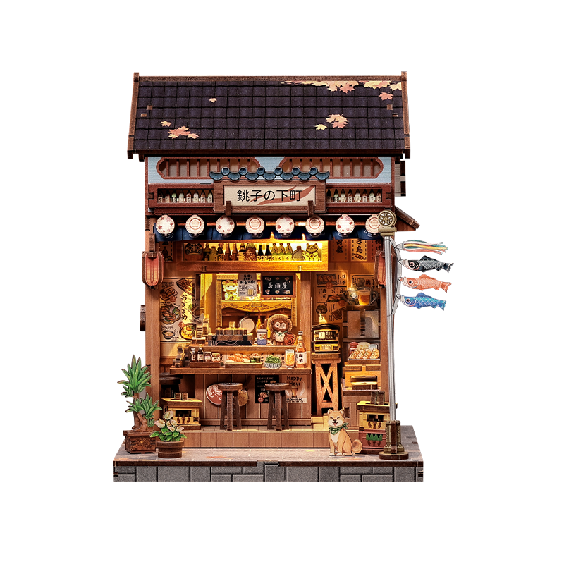Japoński Miniaturowy Domek Drewniany Choshi No Shitamachi