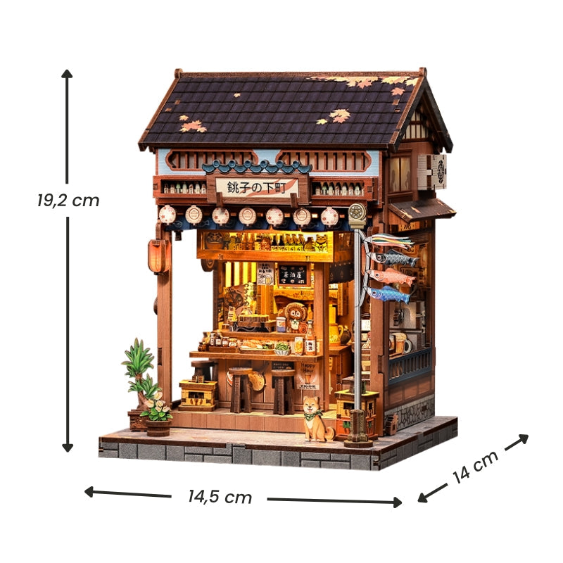 Japoński Miniaturowy Domek Drewniany Choshi No Shitamachi