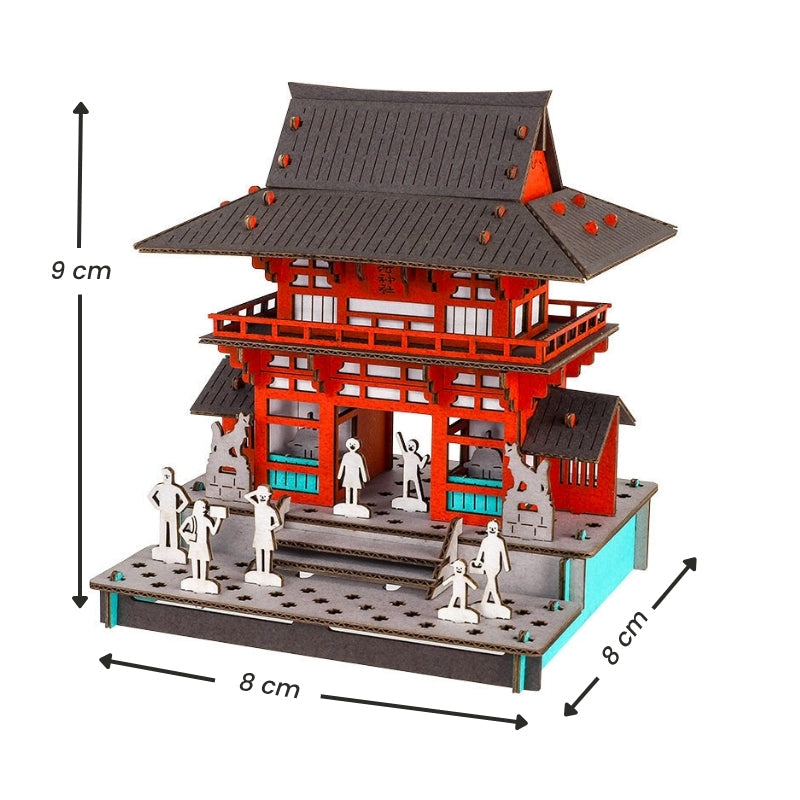 Japoński Miniaturowy Model - Brama Rōmon Sanktuarium Inari