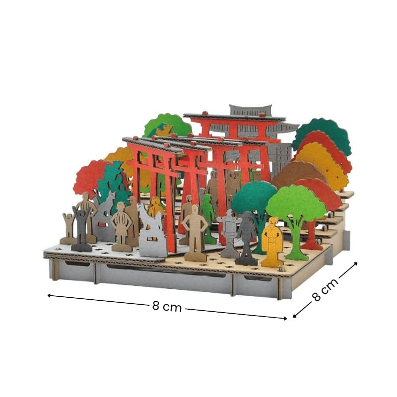Japoński Miniaturowy Model - Świątynia Fushimi Inari