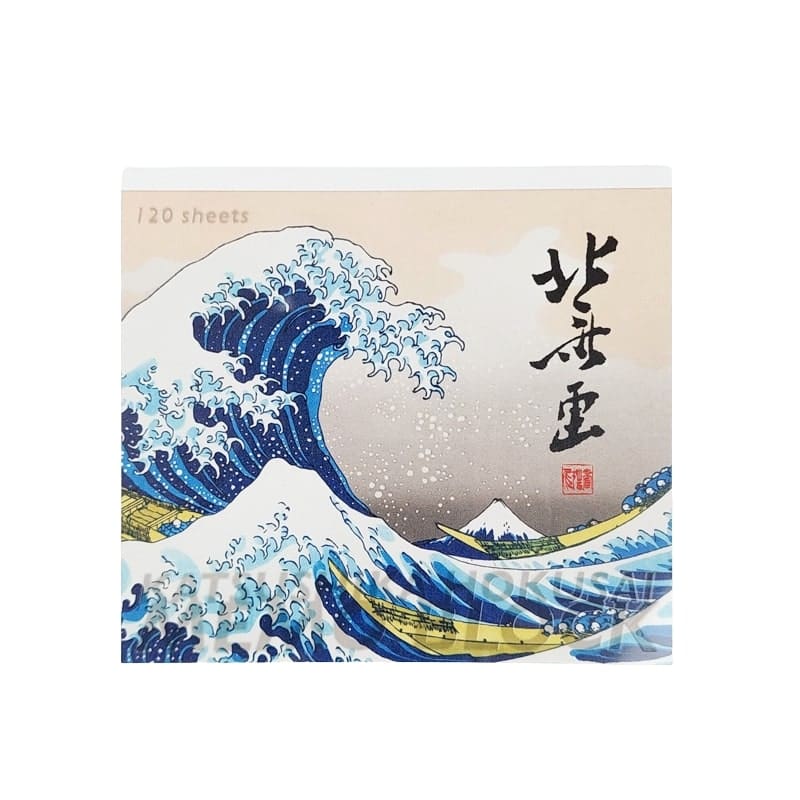 Japoński notatnik z nadrukiem Hokusai