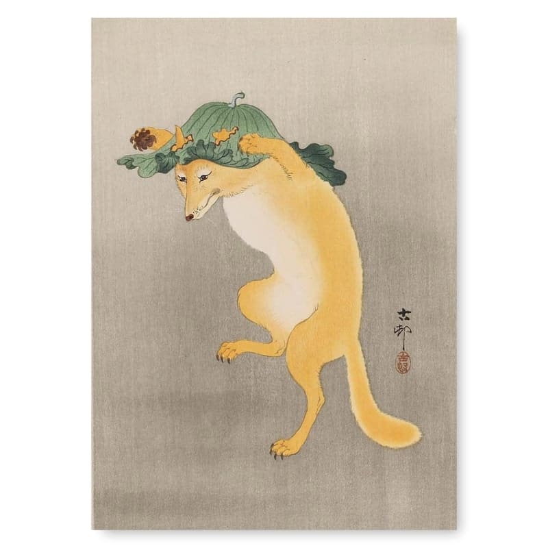 Japoński obraz Kitsune A3
