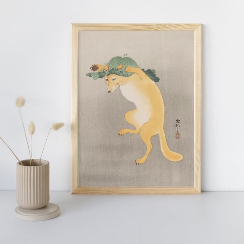 Japoński obraz Kitsune A3