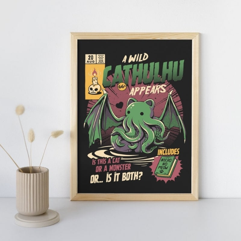 Japoński plakat Cathulhu A3