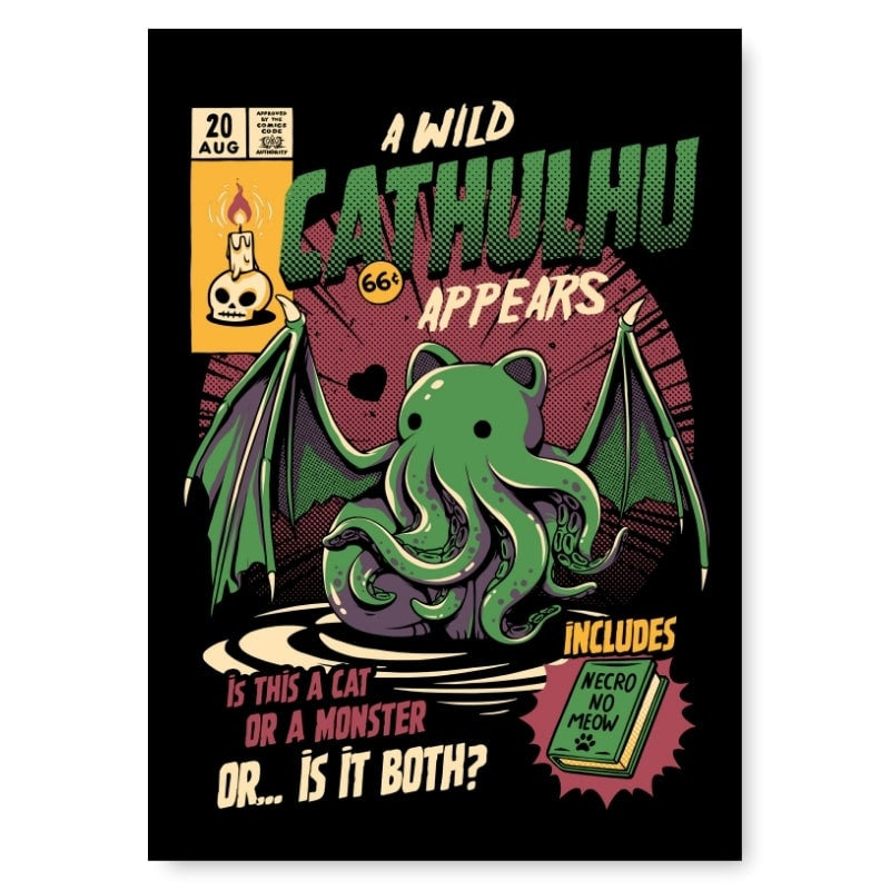 Japoński plakat Cathulhu A3