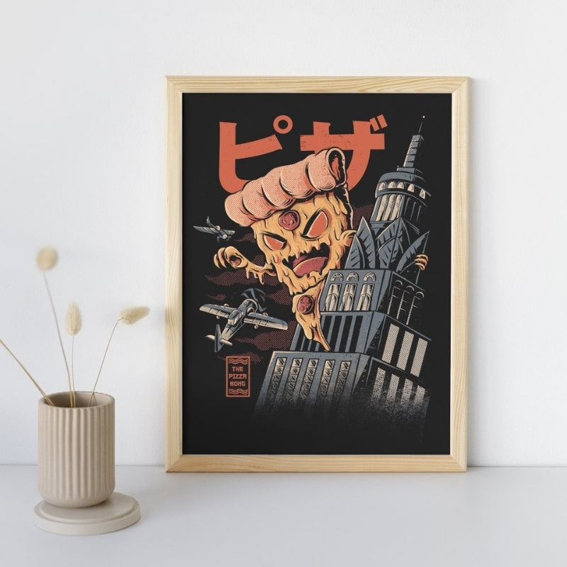 Japoński plakat Godpizza A3