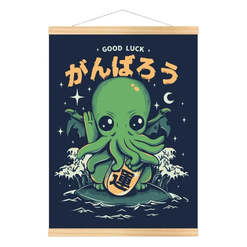 Japoński plakat Good Luck A3