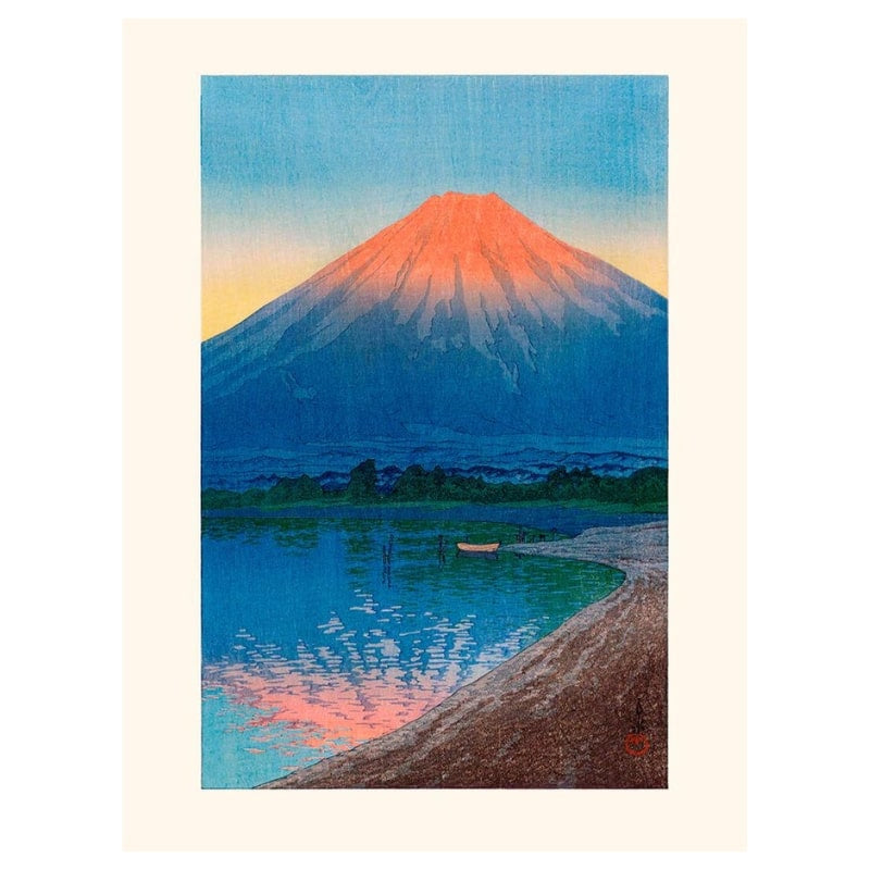 Japoński plakat Jezioro Yamanaka A3