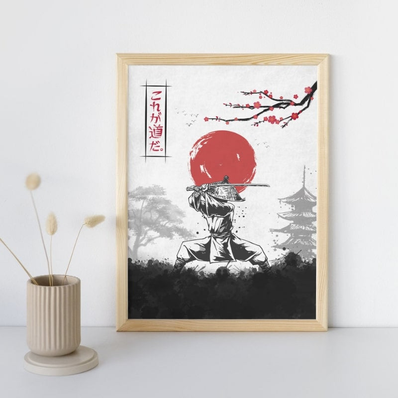 Japoński plakat Kodeks Bushido A3