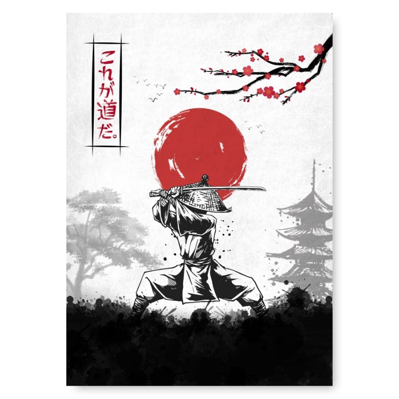Japoński plakat Kodeks Bushido A3
