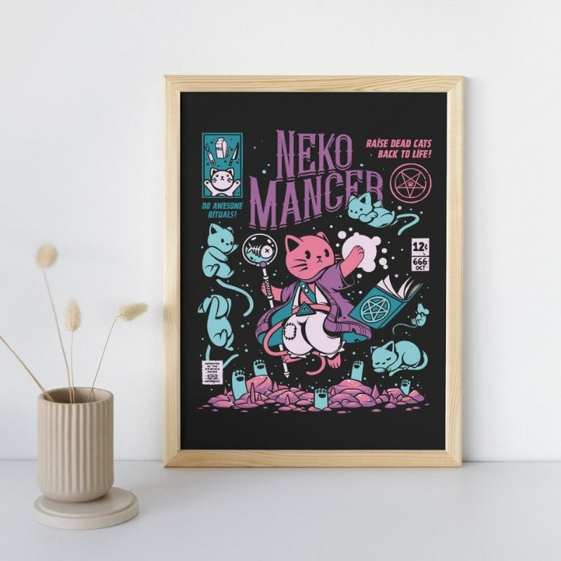 Japoński plakat Nekomancer A3