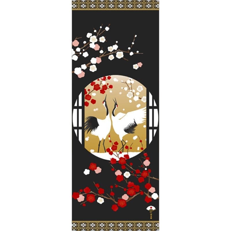 Japoński Tenugui Tsuru Mai