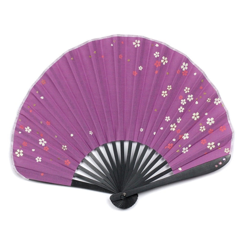 Japoński wachlarz Sakura Violet