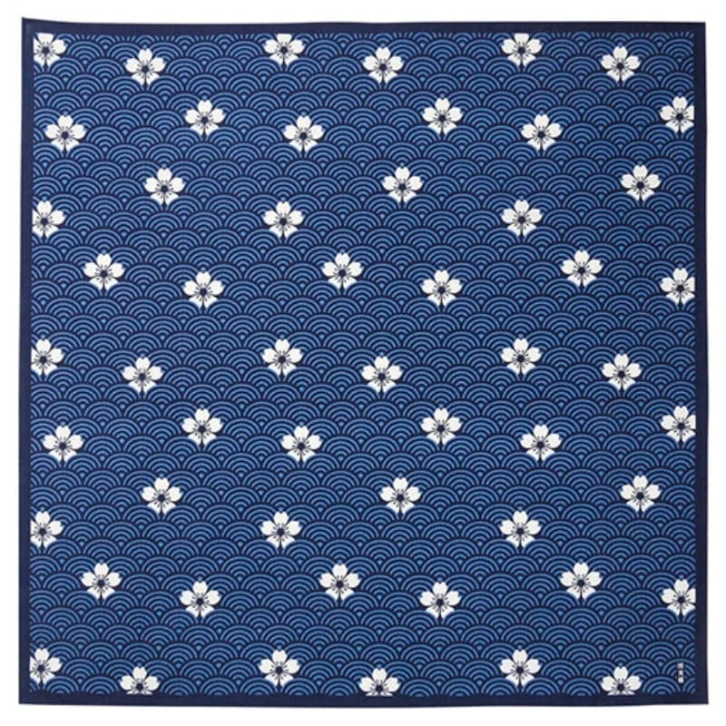 Japoński wzór Furoshiki Seigaiha 70x70 cm