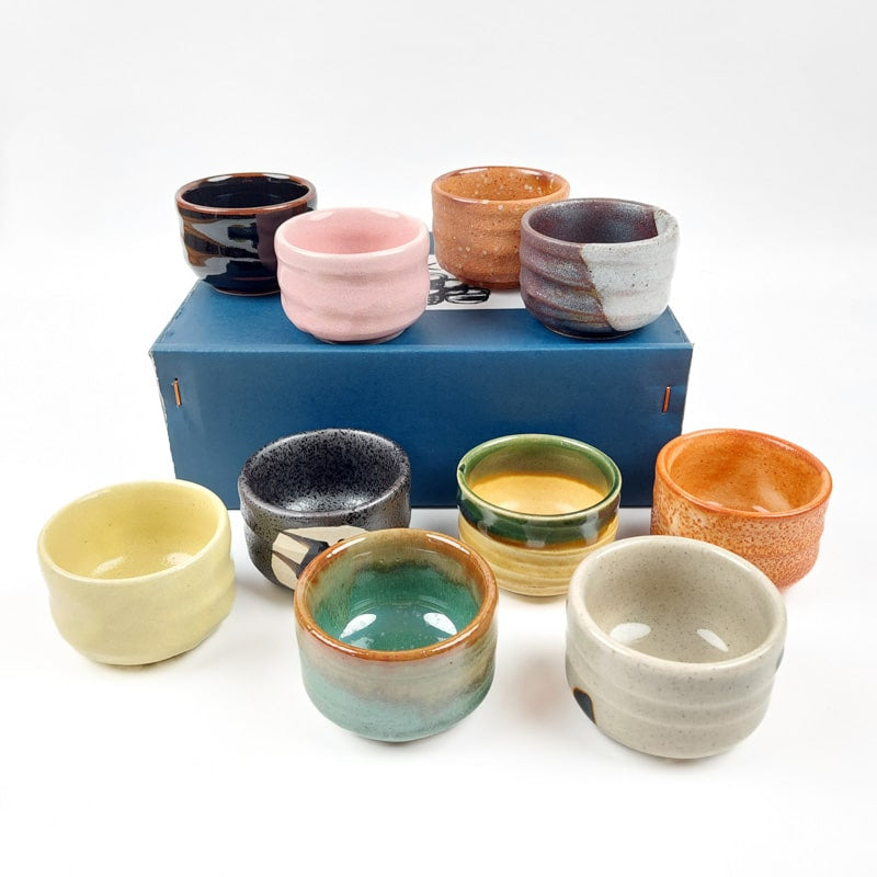 Japońskie ceramiczne kieliszki do sake