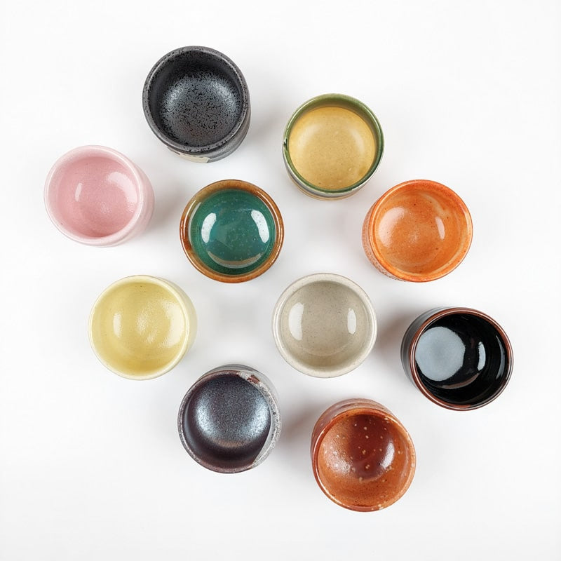 Japońskie ceramiczne kieliszki do sake