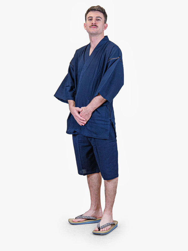 Japońskie Jinbei Męskie – Granatowe