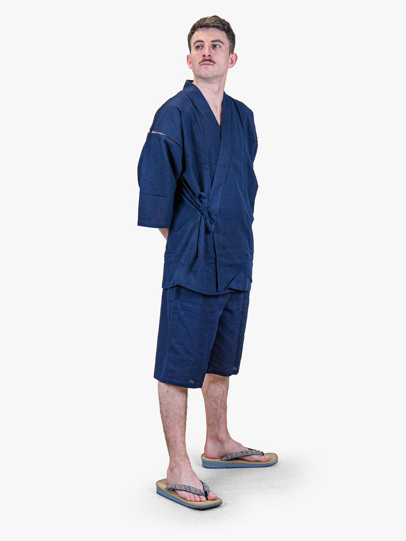 Japońskie Jinbei Męskie – Granatowe