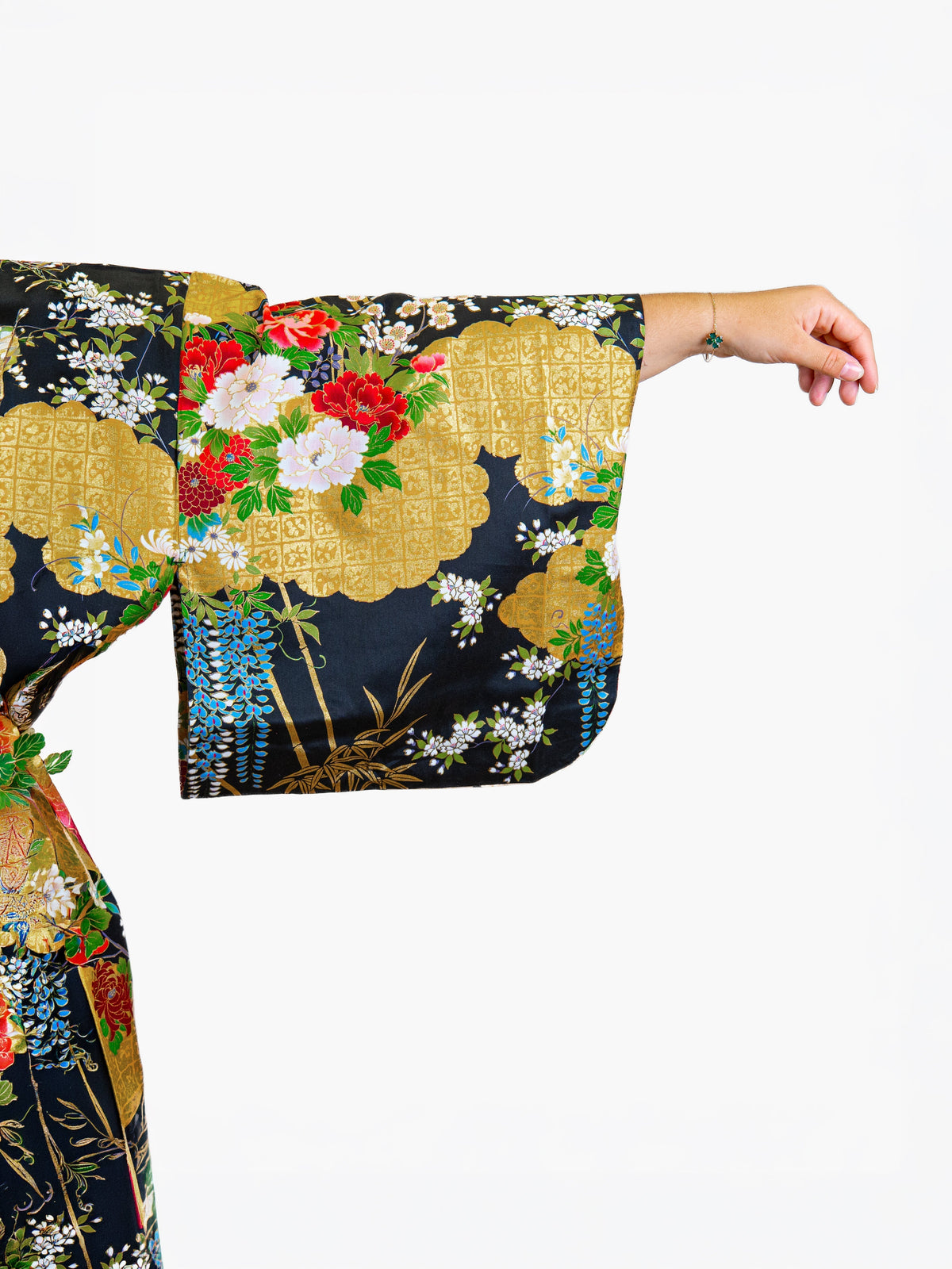 Japońskie Kimono Damskie - Złota Botan