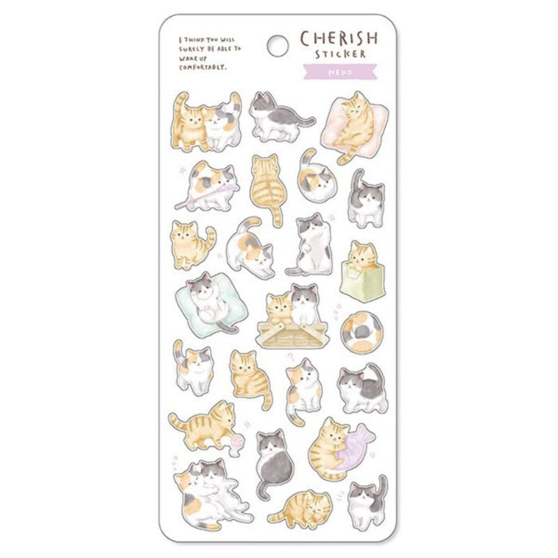 Japońskie naklejki Kawaii Neko
