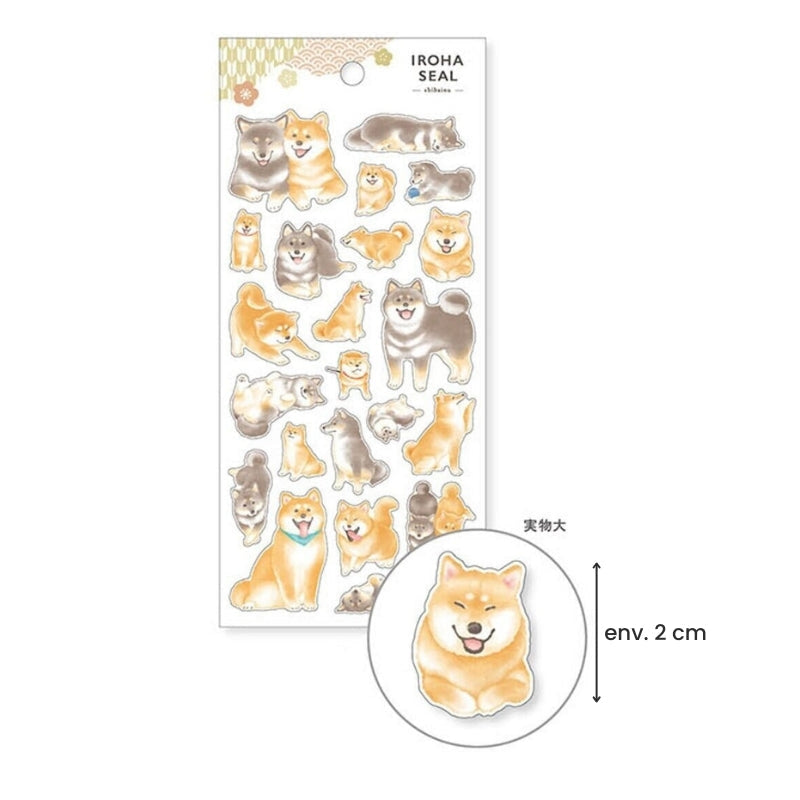 Japońskie naklejki Shiba Inu