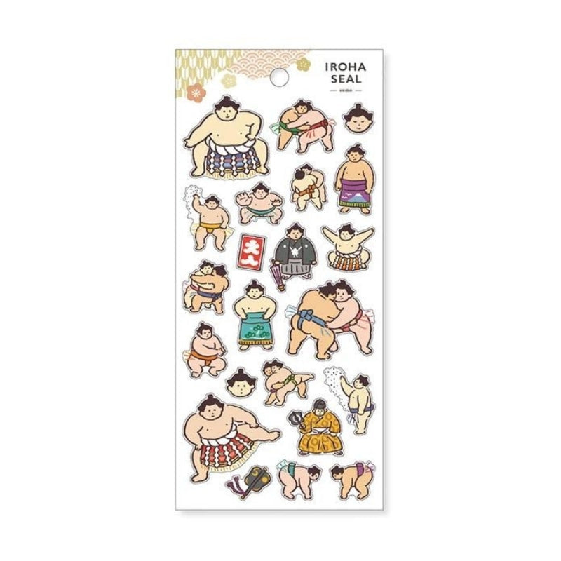 Japońskie naklejki Sumo