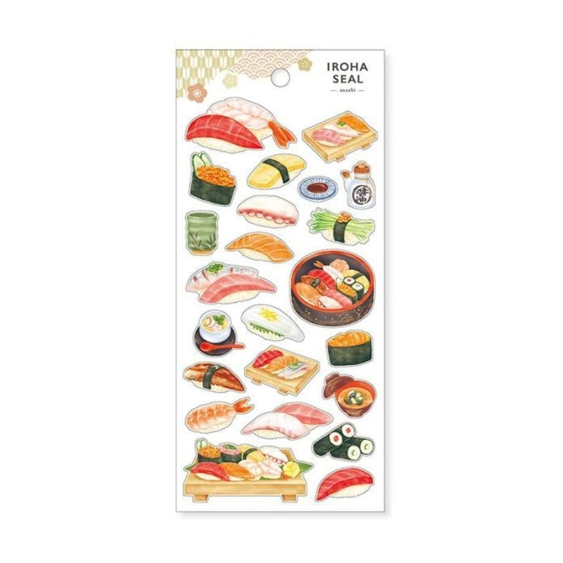 Japońskie naklejki sushi