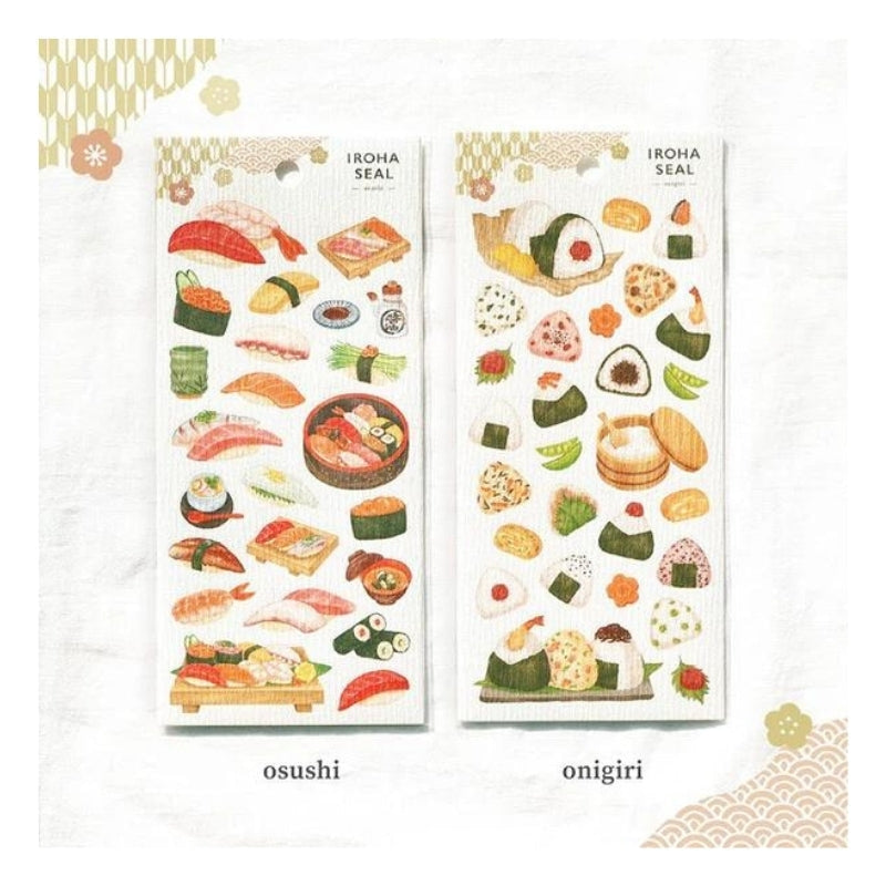 Japońskie naklejki sushi